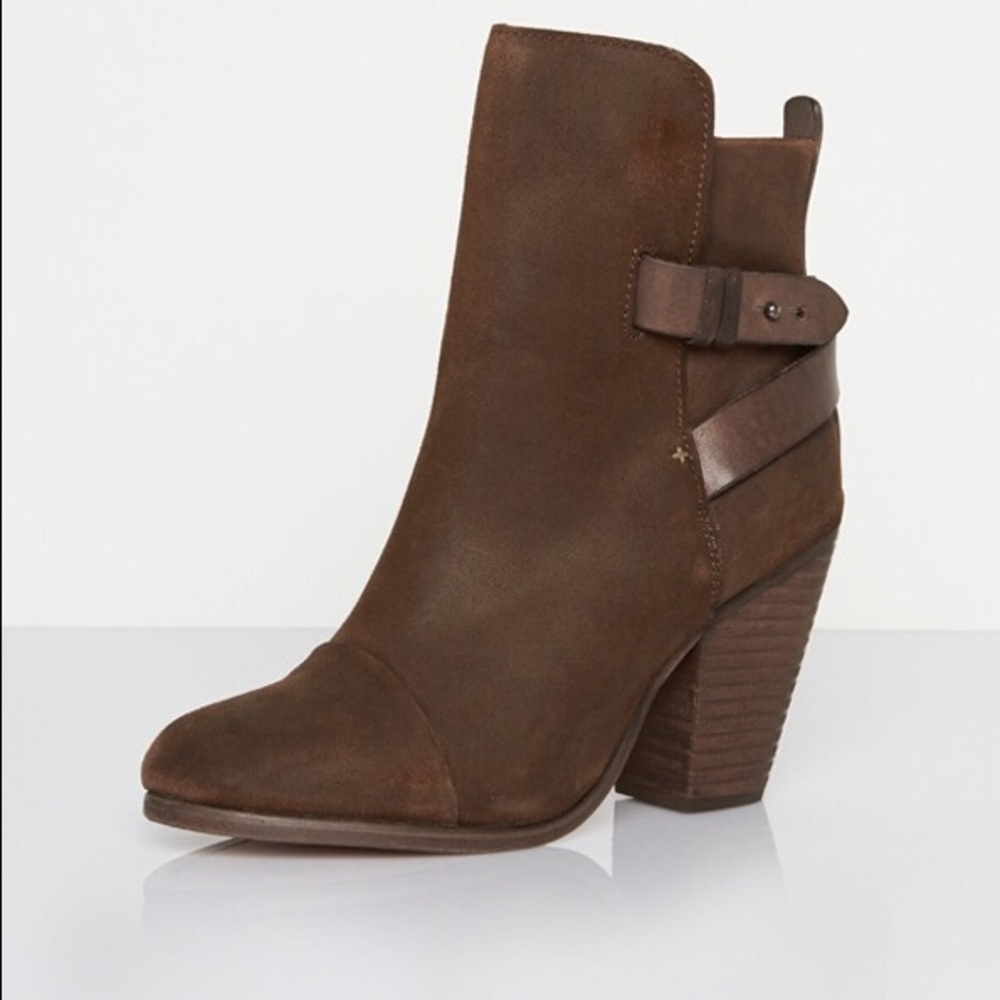 rag & bone - waxed brown Kinsey Boot - 8.5